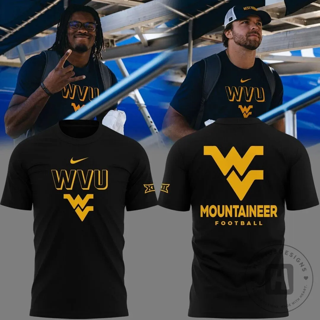 West Virginia Mountaineers Football WVU Military Appreciation Black T-Shirt