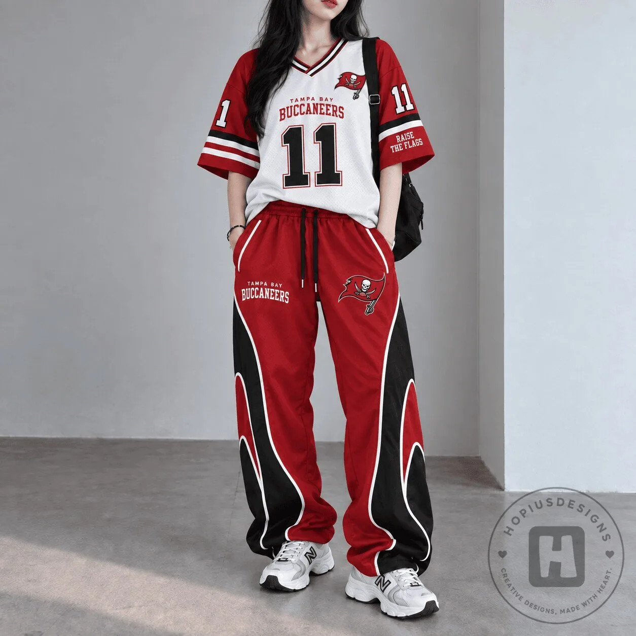 Tampa Bay Buccaneers Football Team Spirit Flame Set Tracksuit