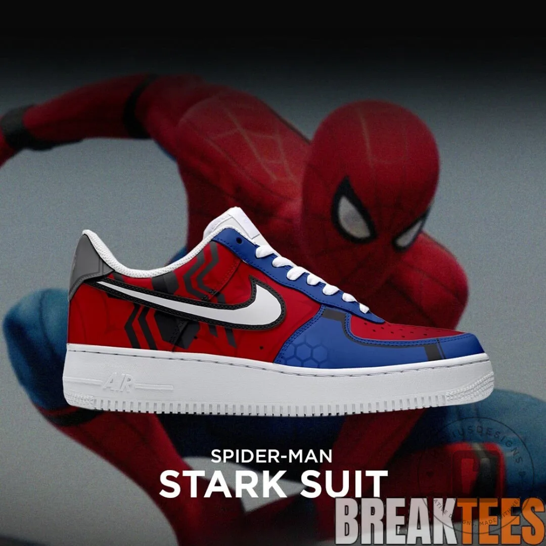 Spider-Man Stark Suit Marvel Comics Air Force 1 Shoes