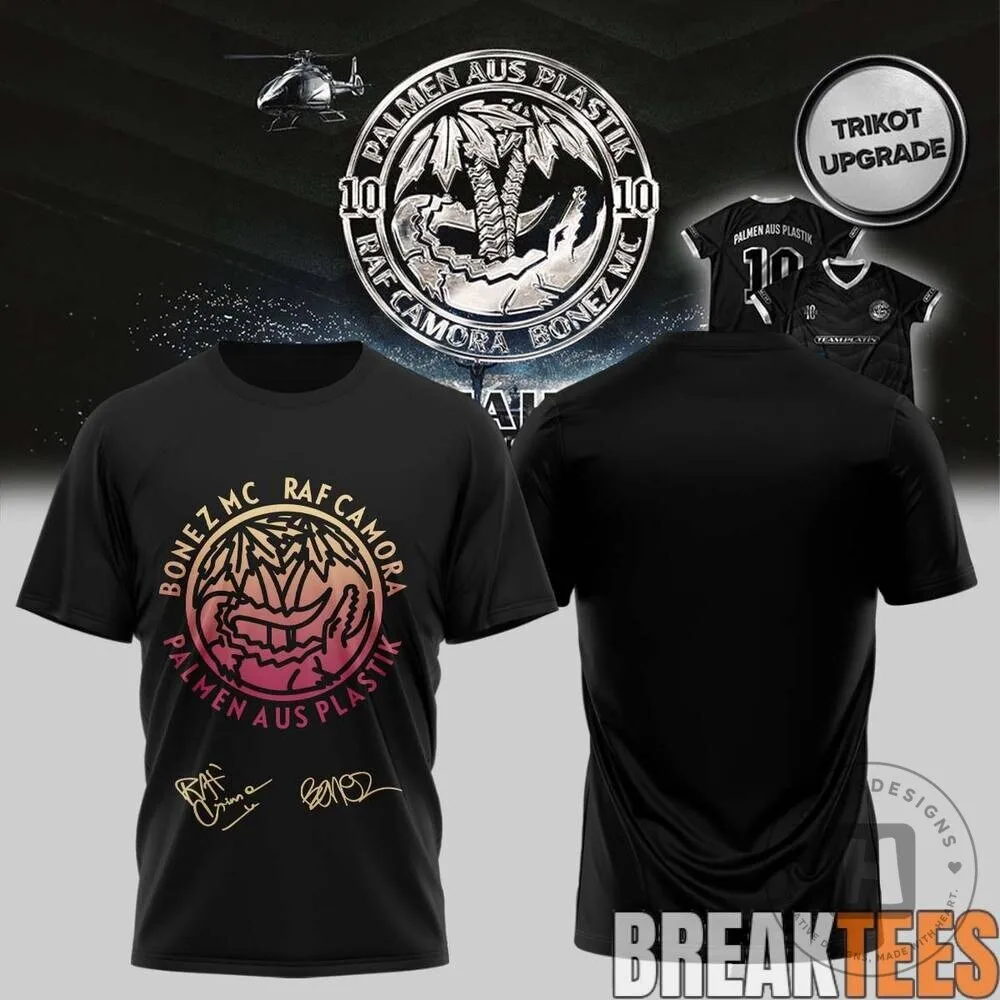 RAF Camora and Bonez MC Palmen aus Plastik 10 Jahre Tour Black T-Shirt