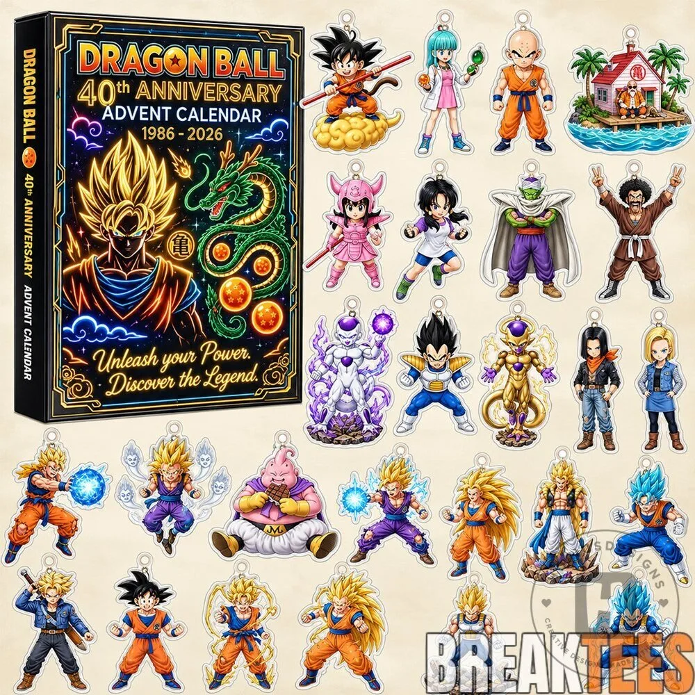 Dragon Ball Z 40th Anniversary Advent Calendar 2026 with 24 Charms