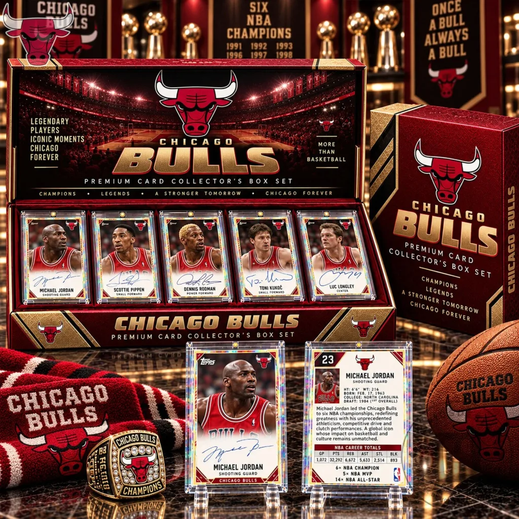 Chicago Bulls Premium Card Collector's Box Set with Michael Jordan and Scottie Pippen Chicago Bulls Premium Card Collector's Box Set with Michael Jordan and Scottie Pippen
