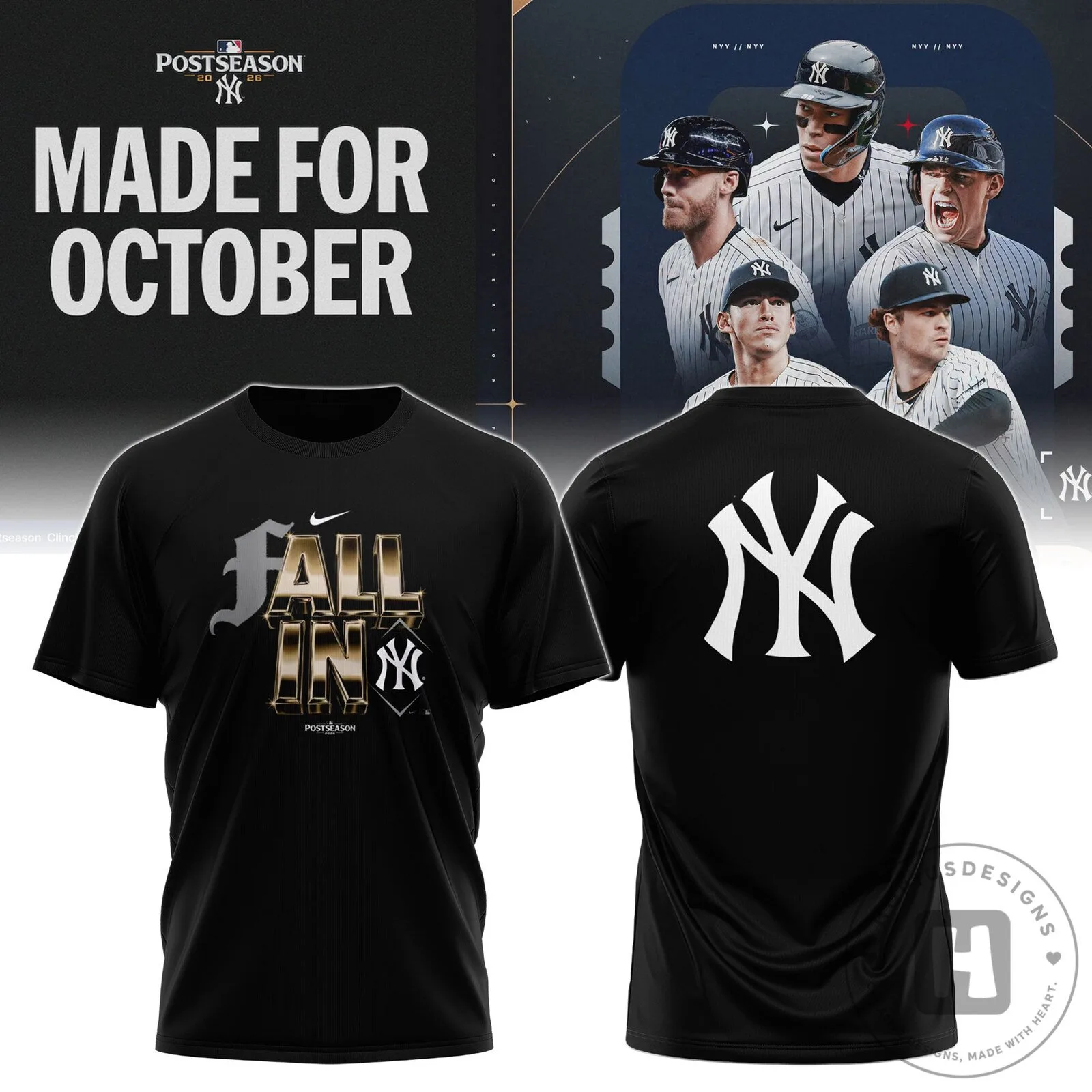 .NY 2026 Postseason Fall In Legend T-Shirt
