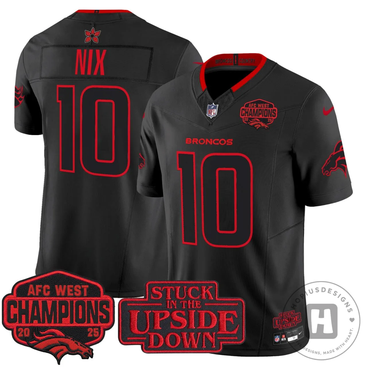 Bo Nix Denver Broncos AFC West Champions Football Jersey