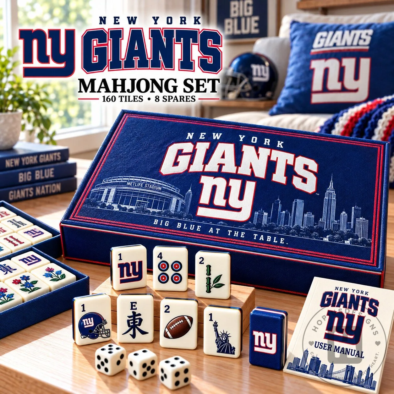 New York Giants Mahjong Game Set