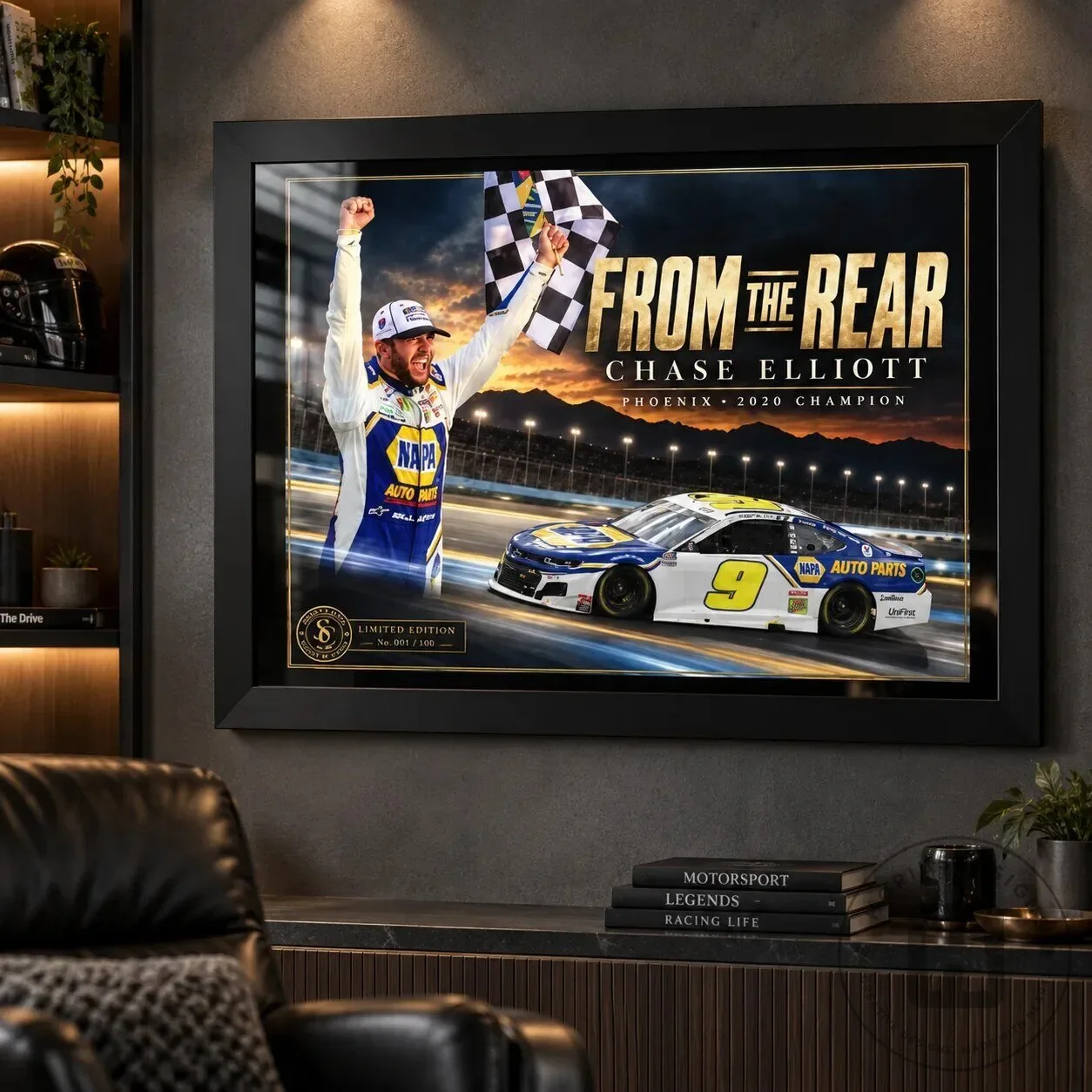 Chase Elliott Phoenix 2020 Champion From The Rear NASCAR Racing Wall Art 11 Chase Elliott Phoenix 2020 Champion From The Rear NASCAR Racing Wall Art