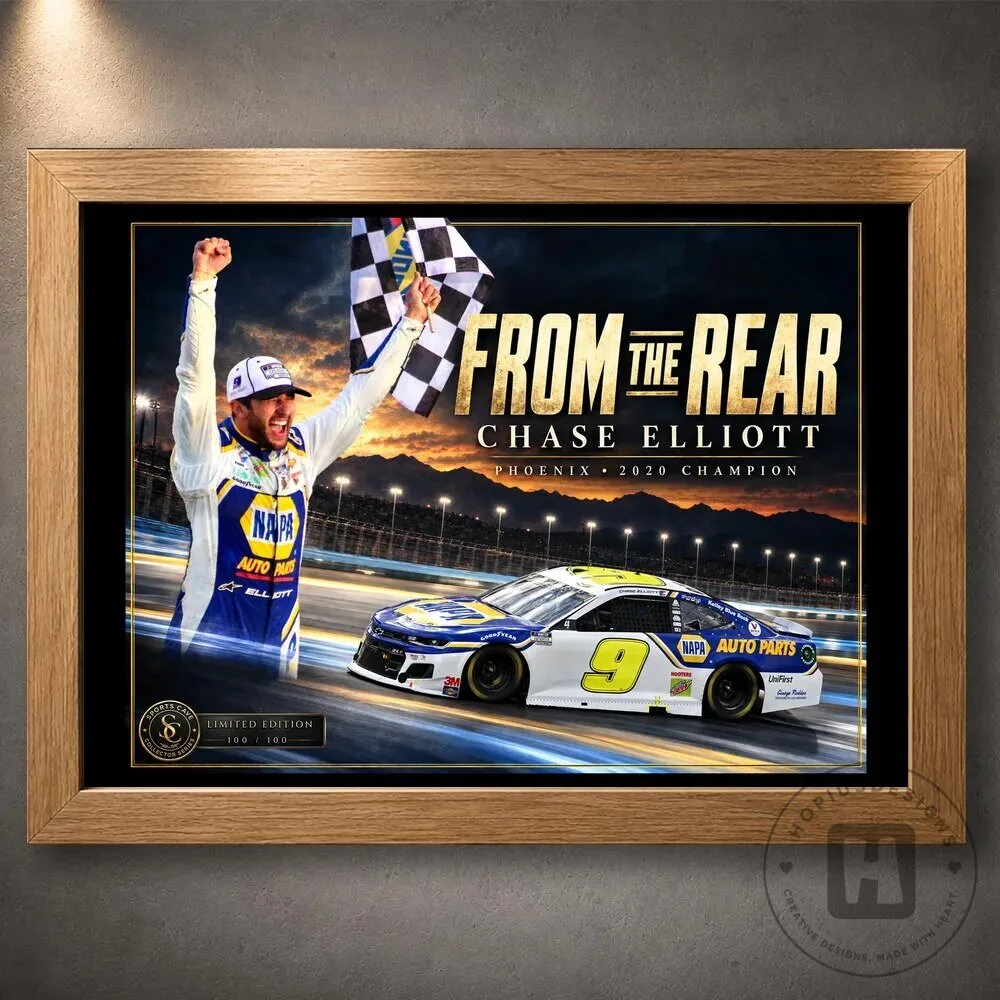 Chase Elliott Phoenix 2020 Champion From The Rear NASCAR Racing Wall Art 15 Chase Elliott Phoenix 2020 Champion From The Rear NASCAR Racing Wall Art