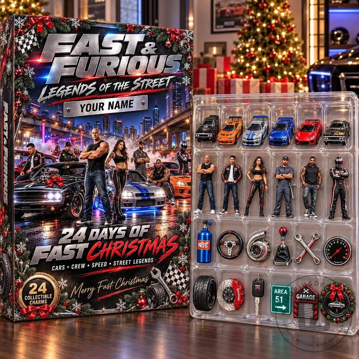 Fast and Furious Legends of the Street 24 Days of Christmas Advent Calendar
