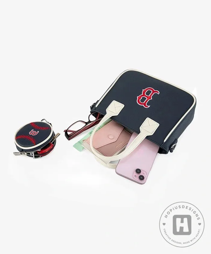 Boston Red Sox Baseball Tote Bag with Matching Coin Pouch 34 Boston Red Sox Baseball Tote Bag with Matching Coin Pouch