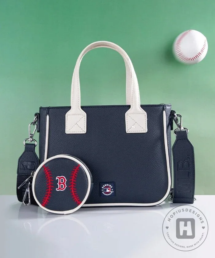 Boston Red Sox Baseball Tote Bag with Matching Coin Pouch 37 Boston Red Sox Baseball Tote Bag with Matching Coin Pouch