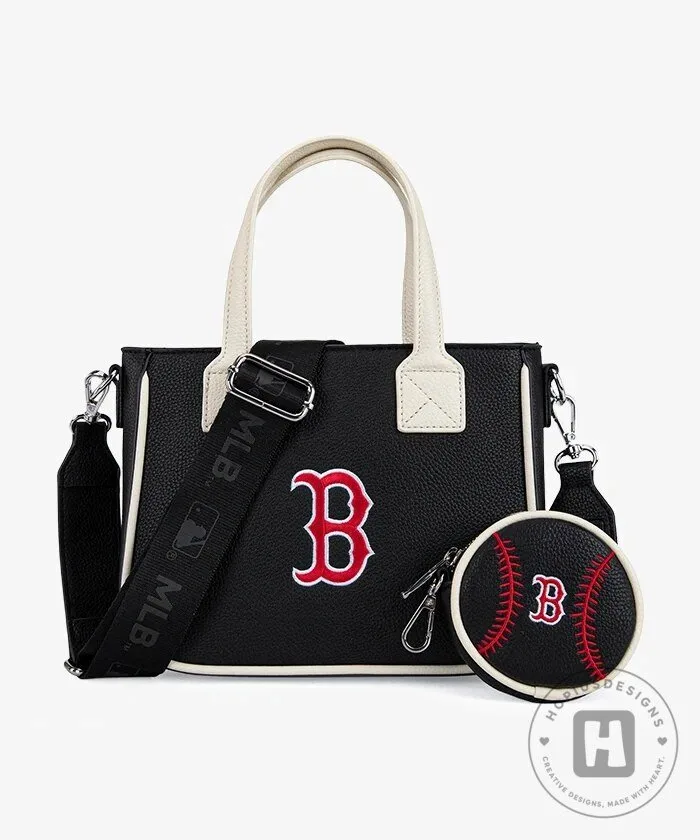 Boston Red Sox Baseball Tote Bag with Matching Coin Pouch 38 Boston Red Sox Baseball Tote Bag with Matching Coin Pouch
