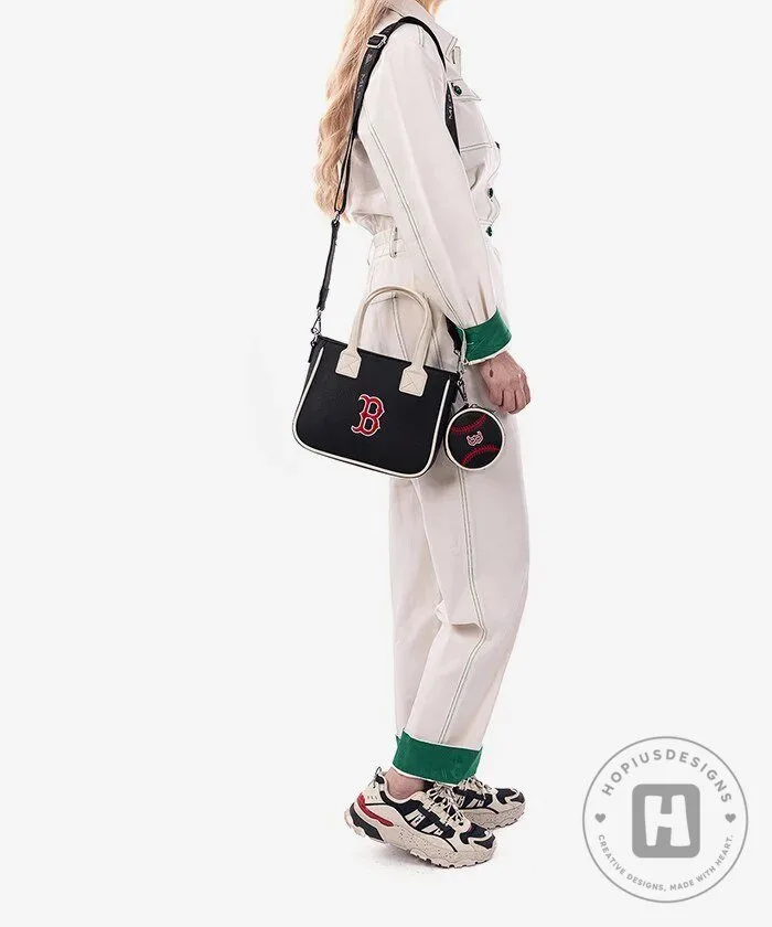 Boston Red Sox Baseball Tote Bag with Matching Coin Pouch 39 Boston Red Sox Baseball Tote Bag with Matching Coin Pouch
