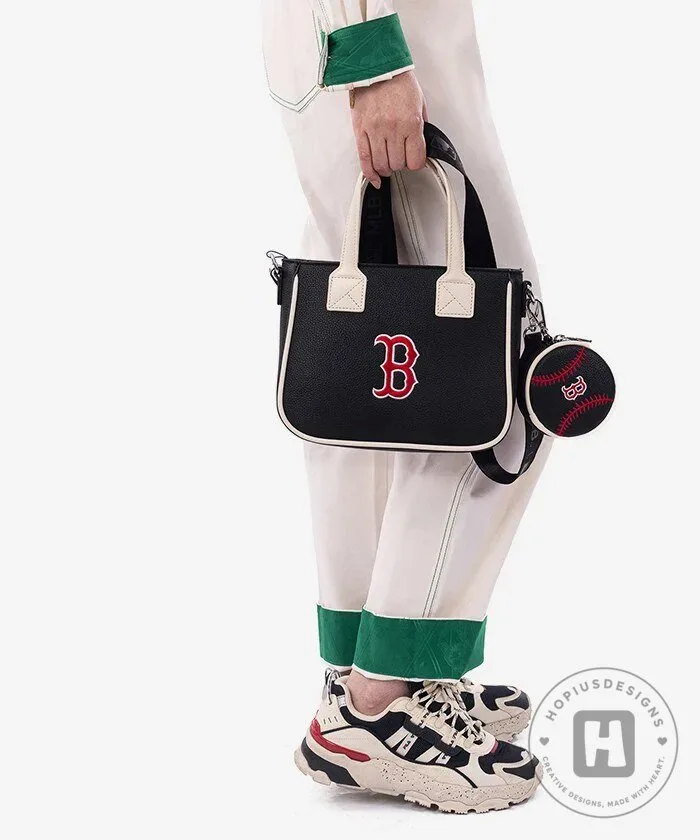 Boston Red Sox Baseball Tote Bag with Matching Coin Pouch 40 Boston Red Sox Baseball Tote Bag with Matching Coin Pouch