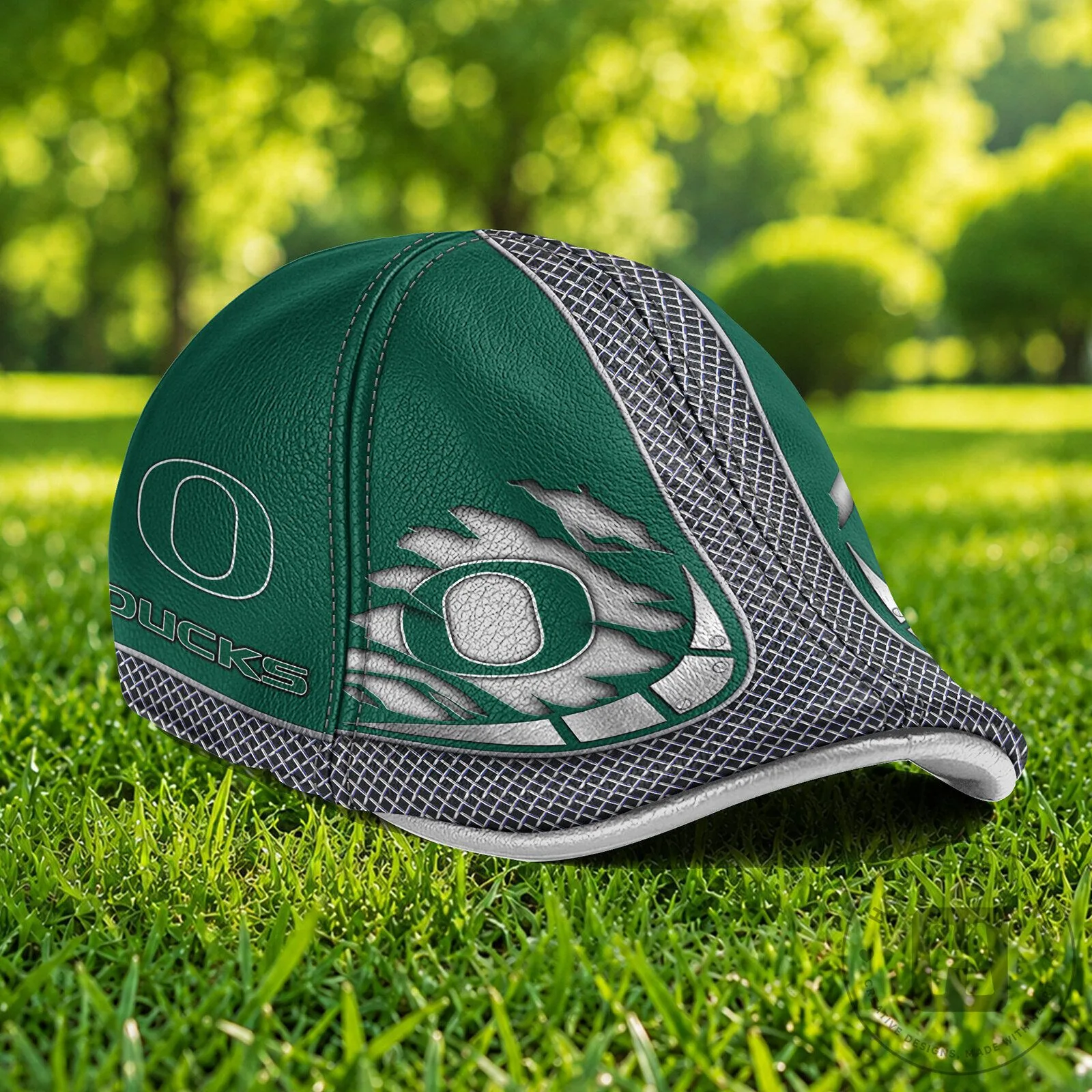 Oregon Ducks NCAA Ivy Cap Flat Cap with Distressed Logo Design 9 Oregon Ducks NCAA Ivy Cap Flat Cap with Distressed Logo Design
