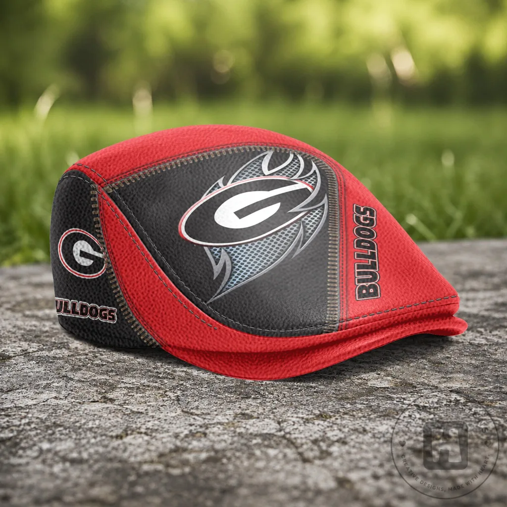 Georgia Bulldogs NCAA Jeff Cap Flat Cap Hat Georgia Bulldogs NCAA Jeff Cap Flat Cap Hat