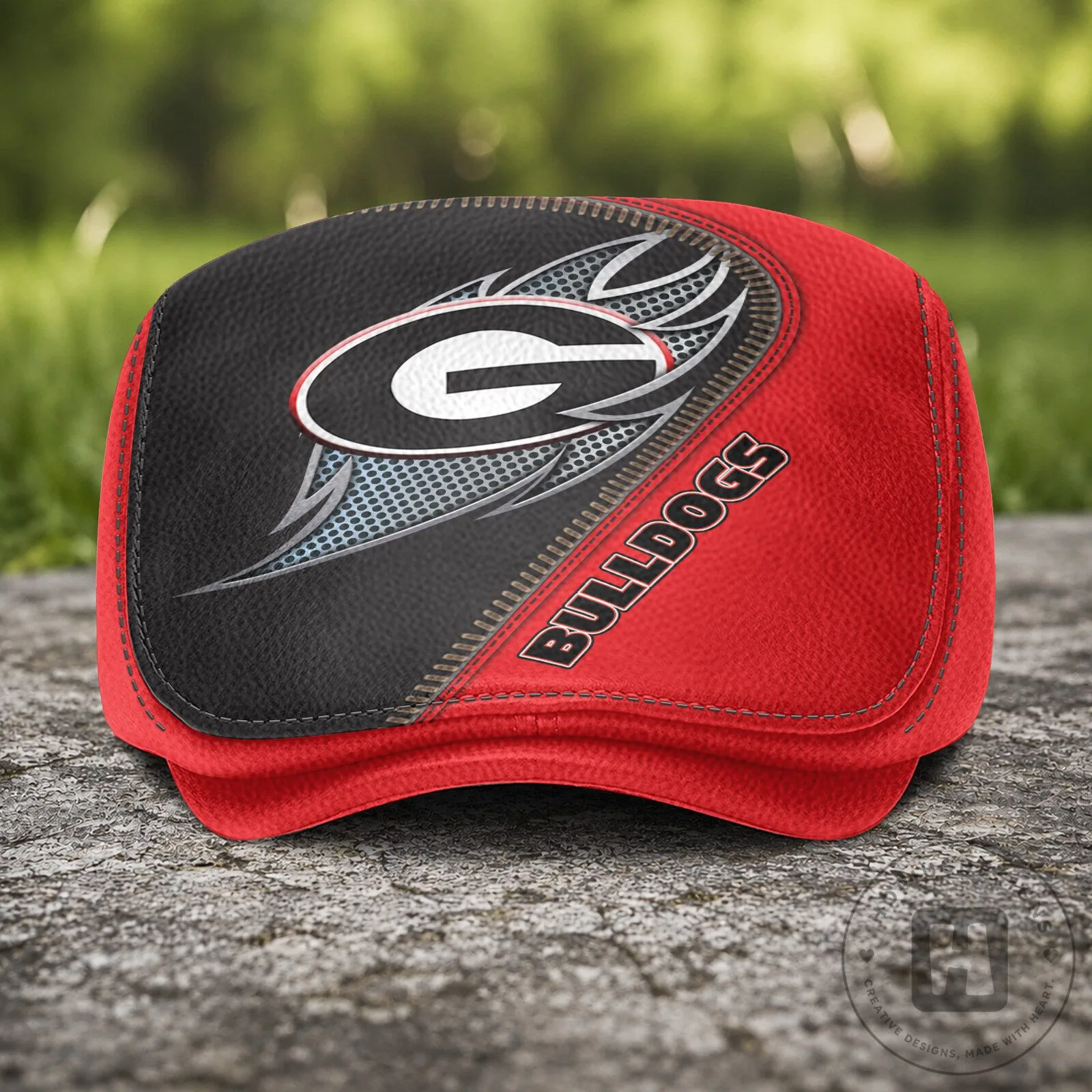 Georgia Bulldogs NCAA Jeff Cap Flat Cap Hat 10 Georgia Bulldogs NCAA Jeff Cap Flat Cap Hat