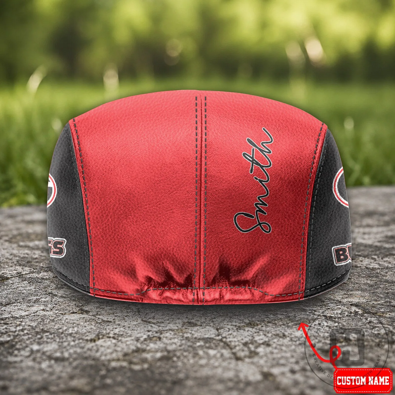 Georgia Bulldogs NCAA Jeff Cap Flat Cap Hat 11 Georgia Bulldogs NCAA Jeff Cap Flat Cap Hat