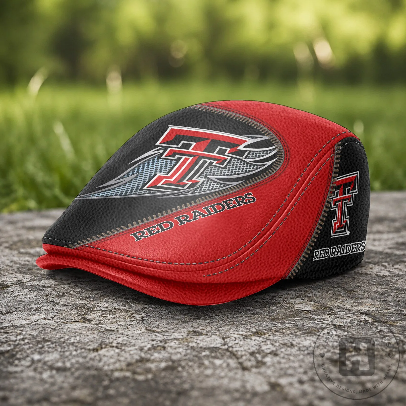 Texas Tech Red Raiders NCAA Golf Flat Cap Hat 9 Texas Tech Red Raiders NCAA Golf Flat Cap Hat