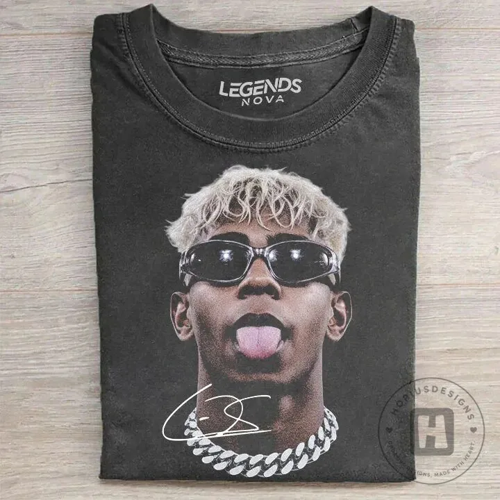 Lamine Yamal Portrait Graphic Print T-Shirt