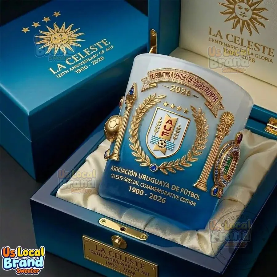 Uruguay Football Association Centennial Commemorative Edition Whiskey Glass