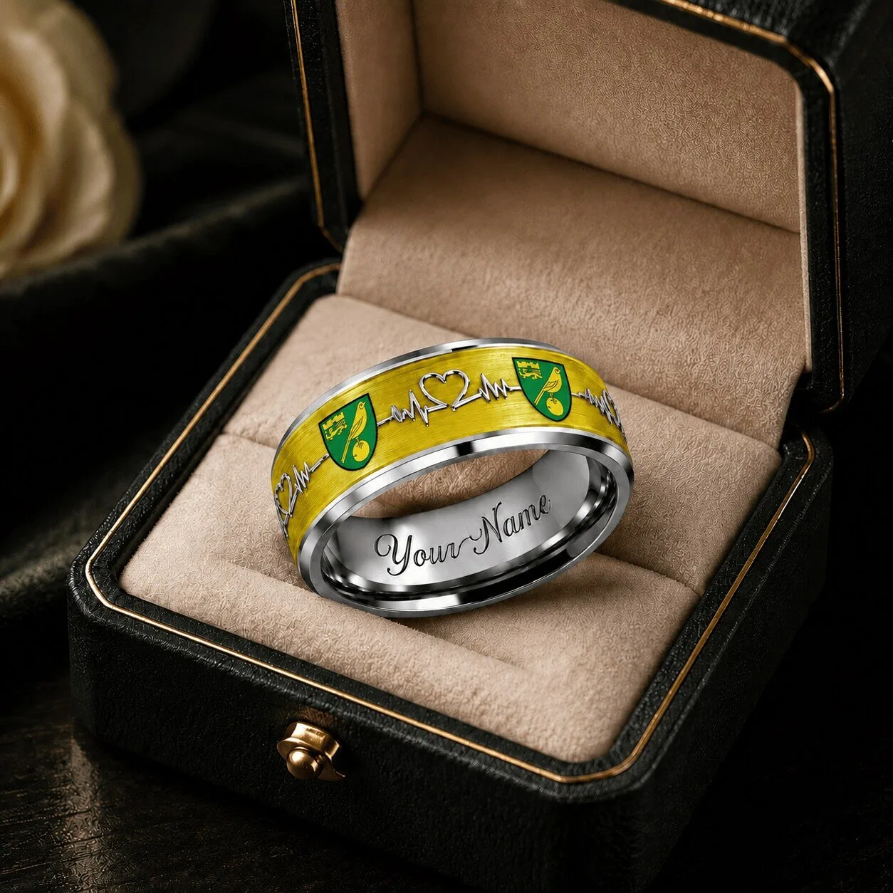 Norwich City Football Club Championship Ring Custom Name
