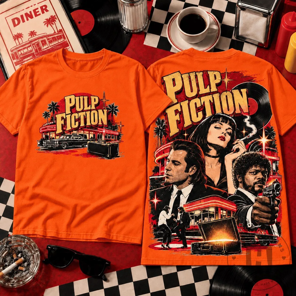 Pulp Fiction Movie Poster Graphic T-Shirt for Film Lovers 1 Pulp Fiction Movie Poster Graphic T-Shirt for Film Lovers