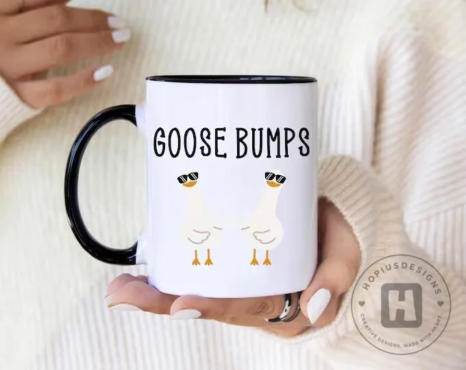 Goose Bumps Funny Geese With Sunglasses Coffee Mug