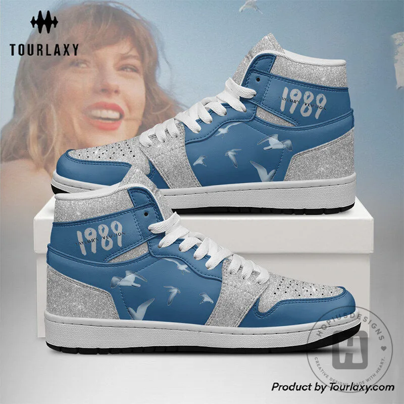 Taylor Swift 1989 Blue Edition Sneakers High Top Shoes