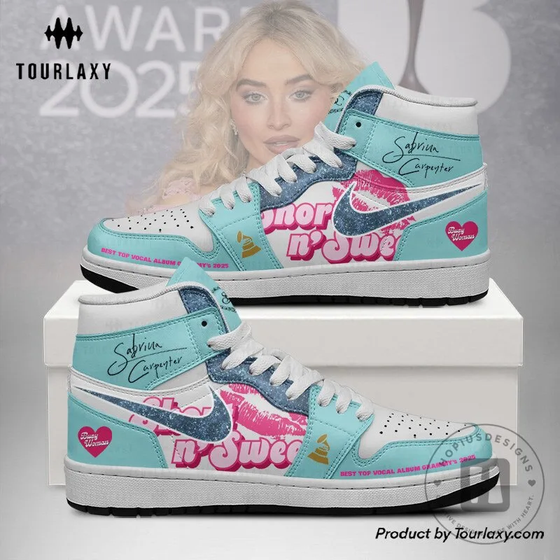 Sabrina Carpenter Espresso Album Best Top Vocal Grammy's 2025 High-Top Shoes