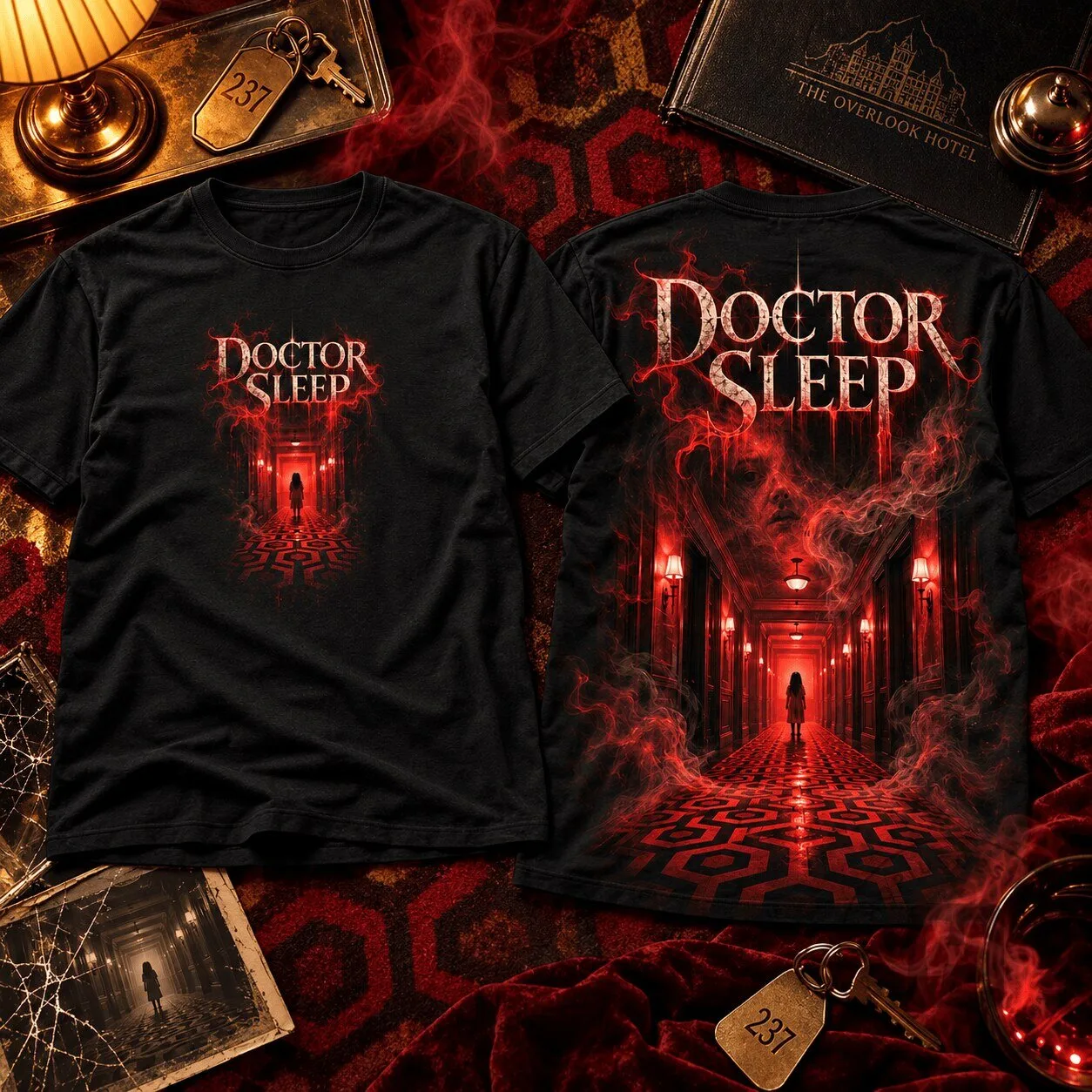 Doctor Sleep Haunted Hotel Horror Movie Black T-Shirt