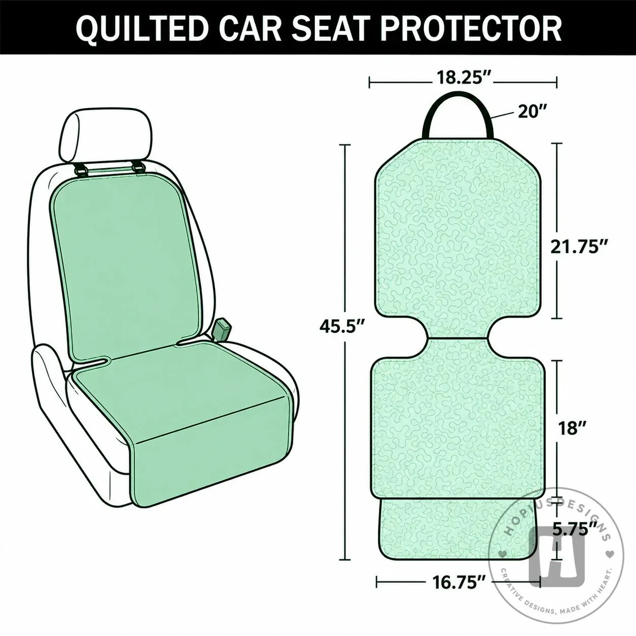 Saved By Grace Raised Wild Quilted Car Seat Cover 8 Saved By Grace Raised Wild Quilted Car Seat Cover