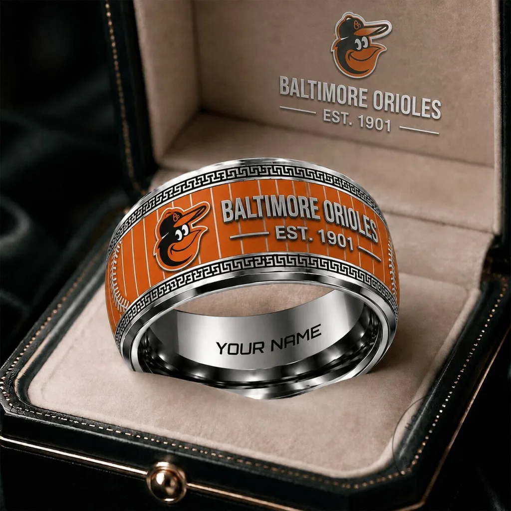 Baltimore Orioles MLB Premium Tungsten Ring Personalized Baseball Fan Gift 27 Baltimore Orioles MLB Premium Tungsten Ring Personalized Baseball Fan Gift
