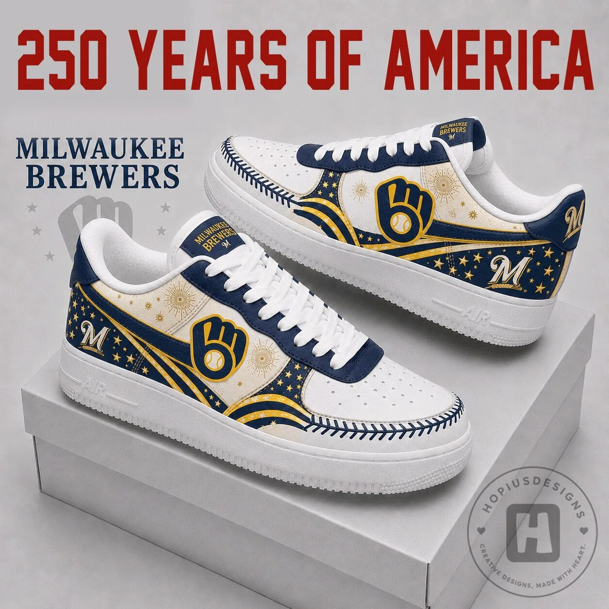 Milwaukee Brewers Baseball Team Fan Shoes