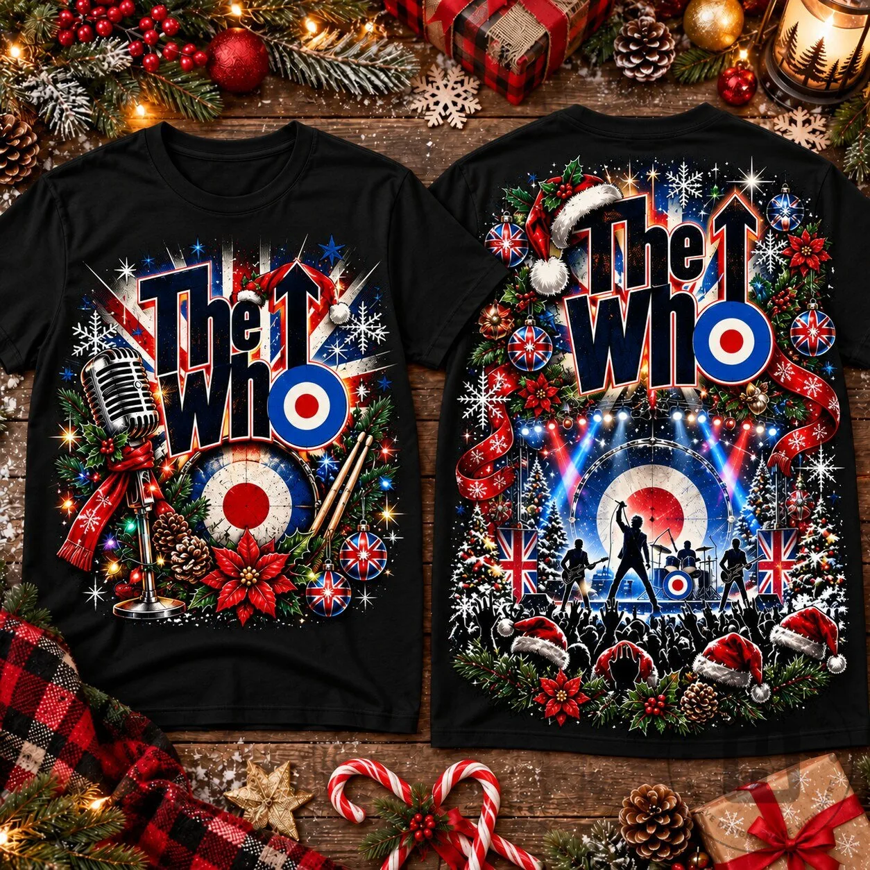 The Who Christmas Rock Band Holiday Concert T-Shirt
