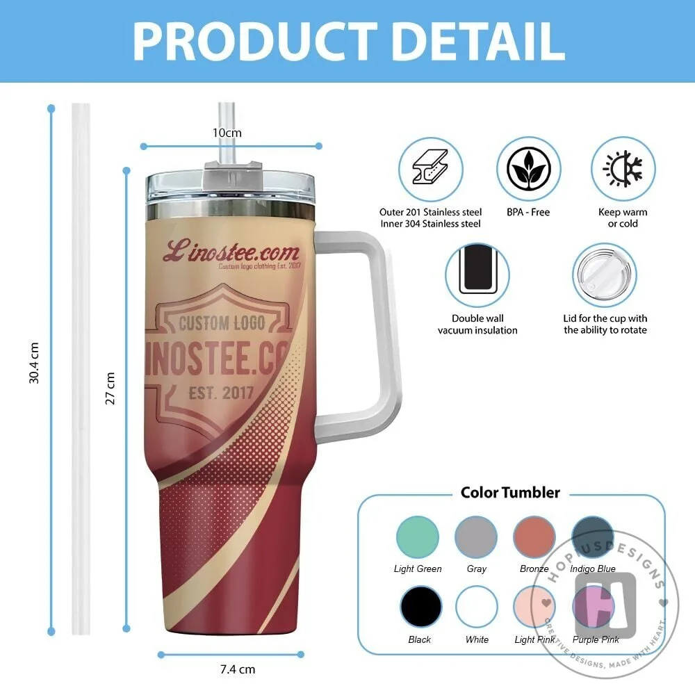 GMC We Are Professional Grade Custom Name Red Gradient 40oz Tumbler with Handle 9 GMC We Are Professional Grade Custom Name Red Gradient 40oz Tumbler with Handle
