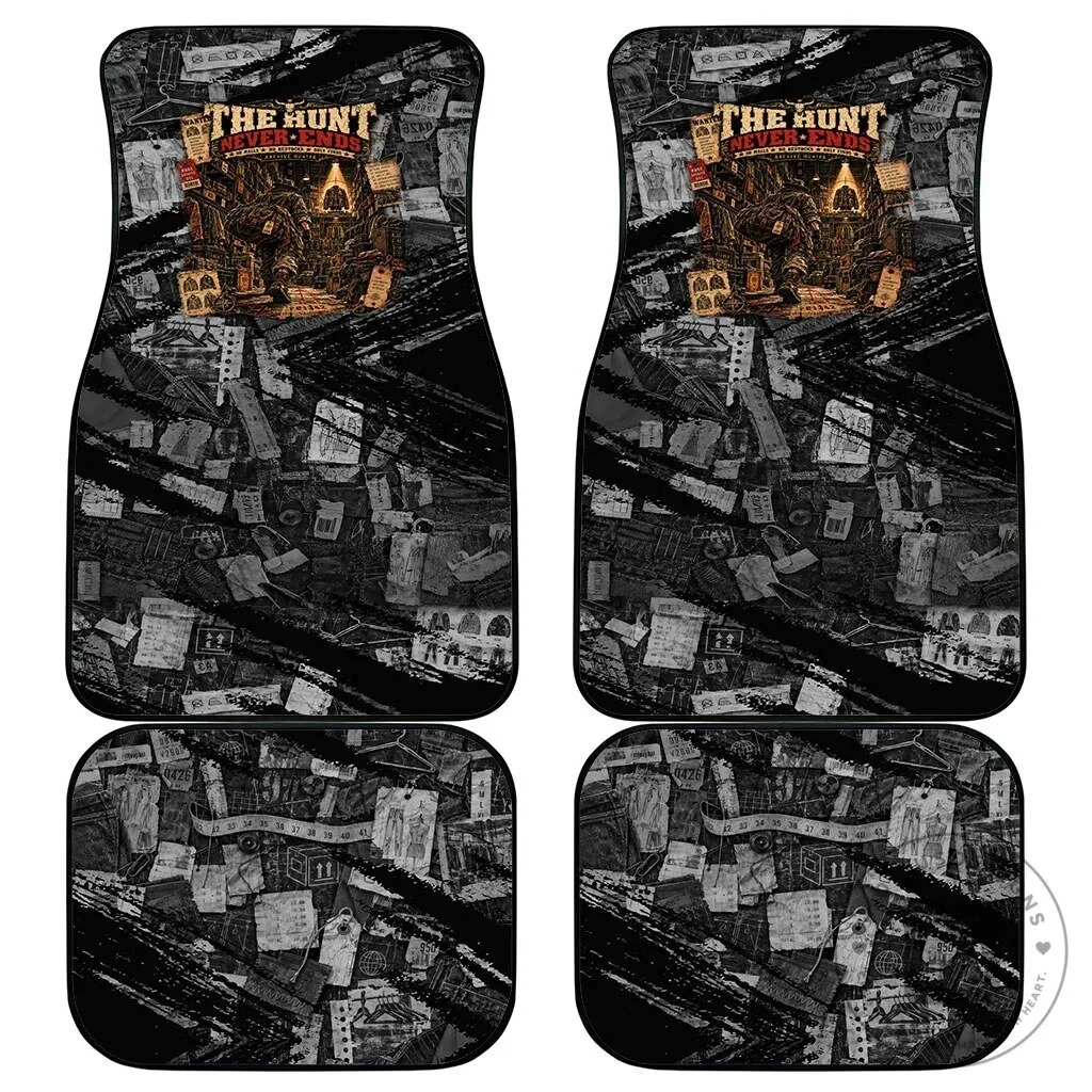 The Hunt Never Ends Vintage Streetwear Grunge Collage Graphic Art Car Mat Set 9 The Hunt Never Ends Vintage Streetwear Grunge Collage Graphic Art Car Mat Set