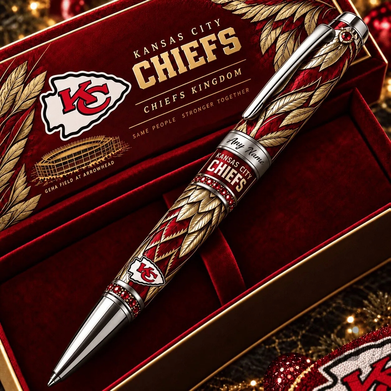 Kansas City Chiefs NFL Football Team Personalized Ballpoint Pen
