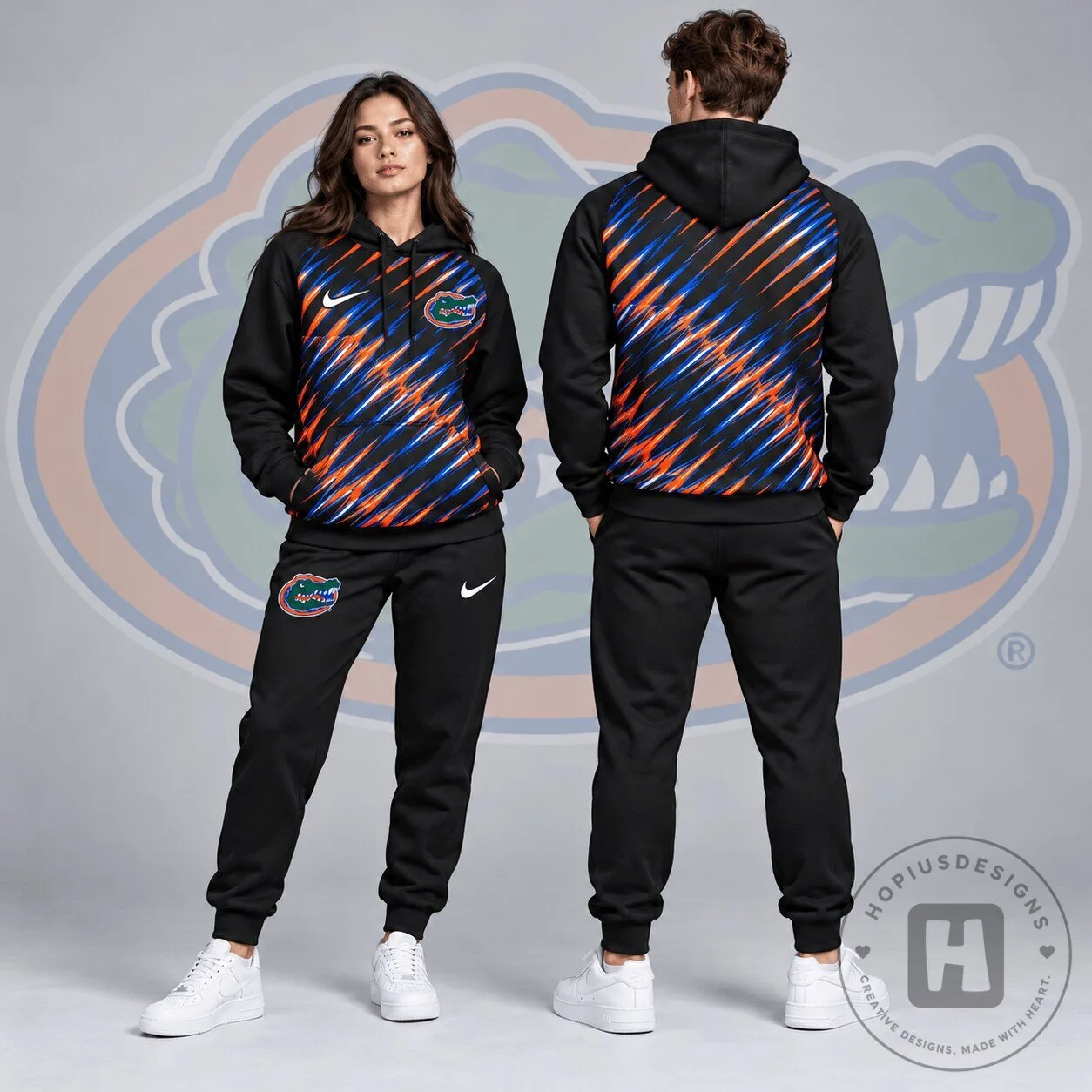 Florida Gators NCAA Velocity Streak Pullover Hoodie for Men and Women