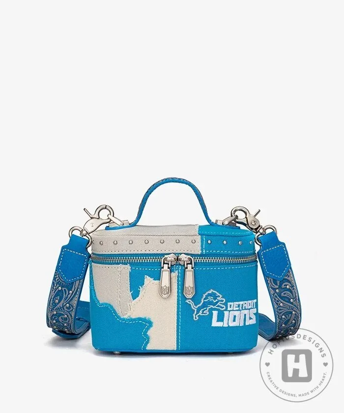 Detroit Lions Football Team Canvas Crossbody Bag