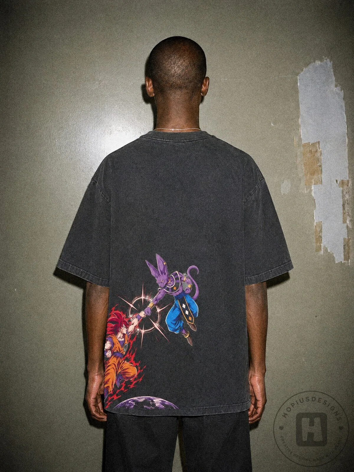 Dragon Ball Z Goku Versus Beerus God of Destruction Vintage T-Shirt