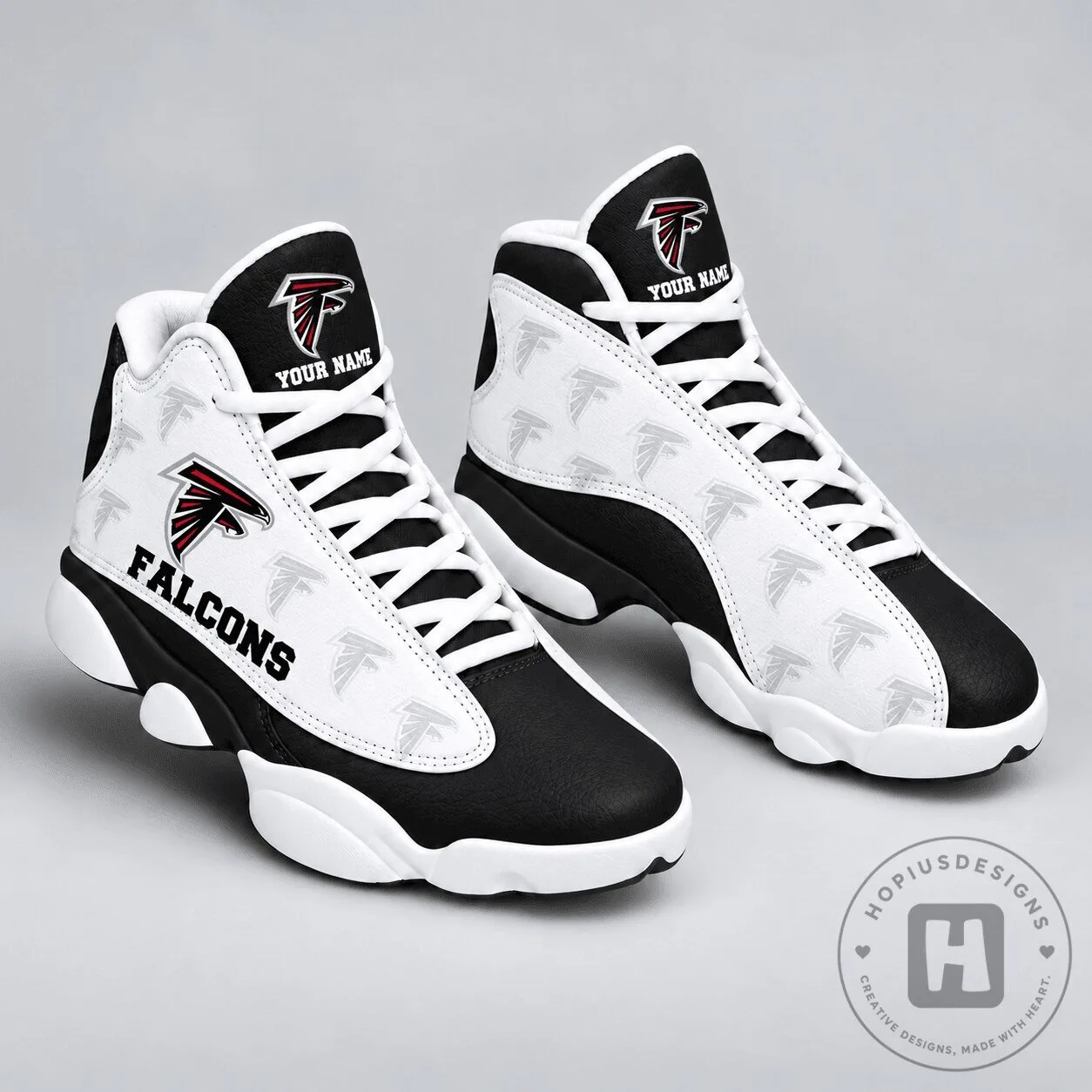 Atlanta Falcons Personalized High Top Sneakers NFL Football Fan Shoes 1 Atlanta Falcons Personalized High Top Sneakers NFL Football Fan Shoes