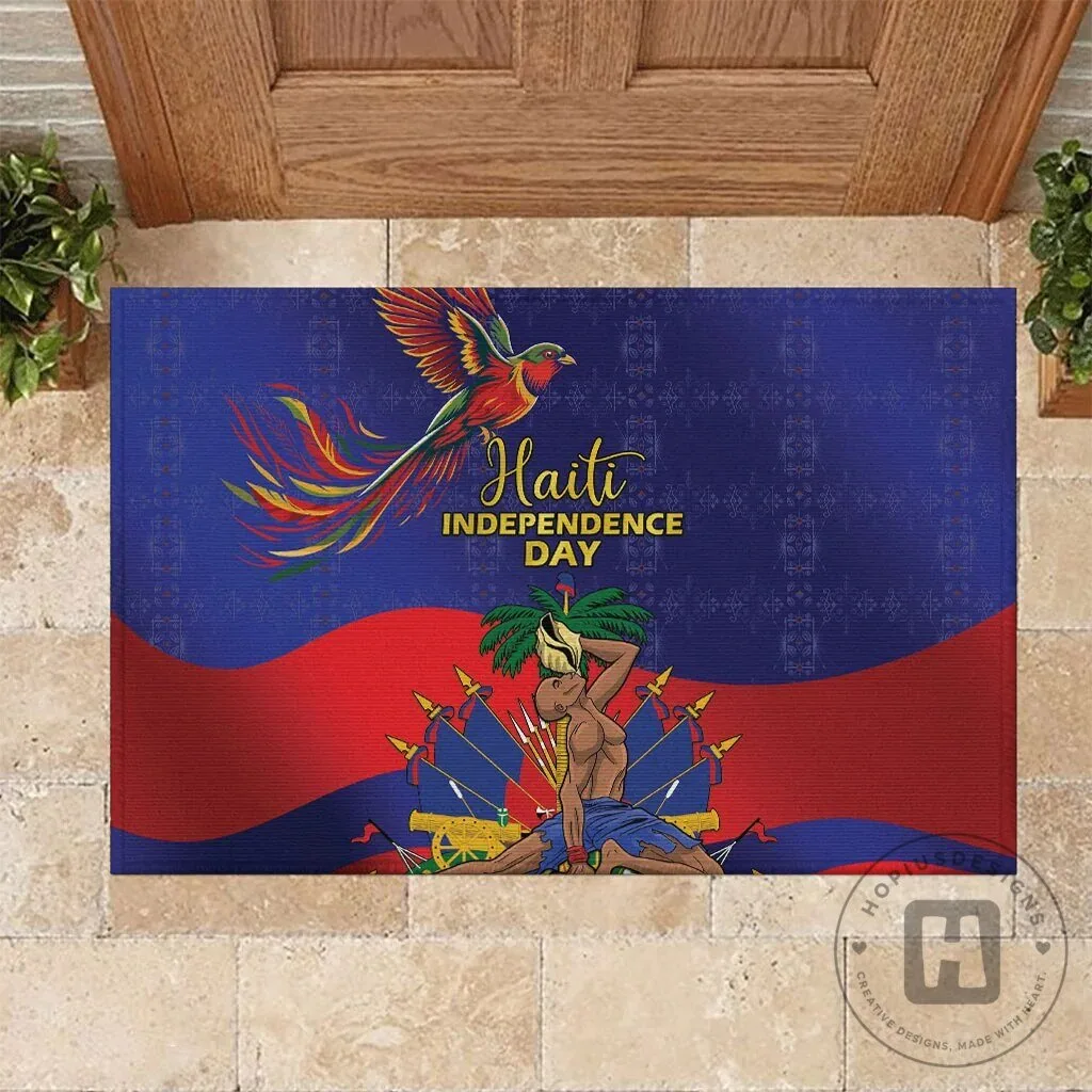 Haiti Independence Day Flag Design Welcome Home Doormat 9 Haiti Independence Day Flag Design Welcome Home Doormat