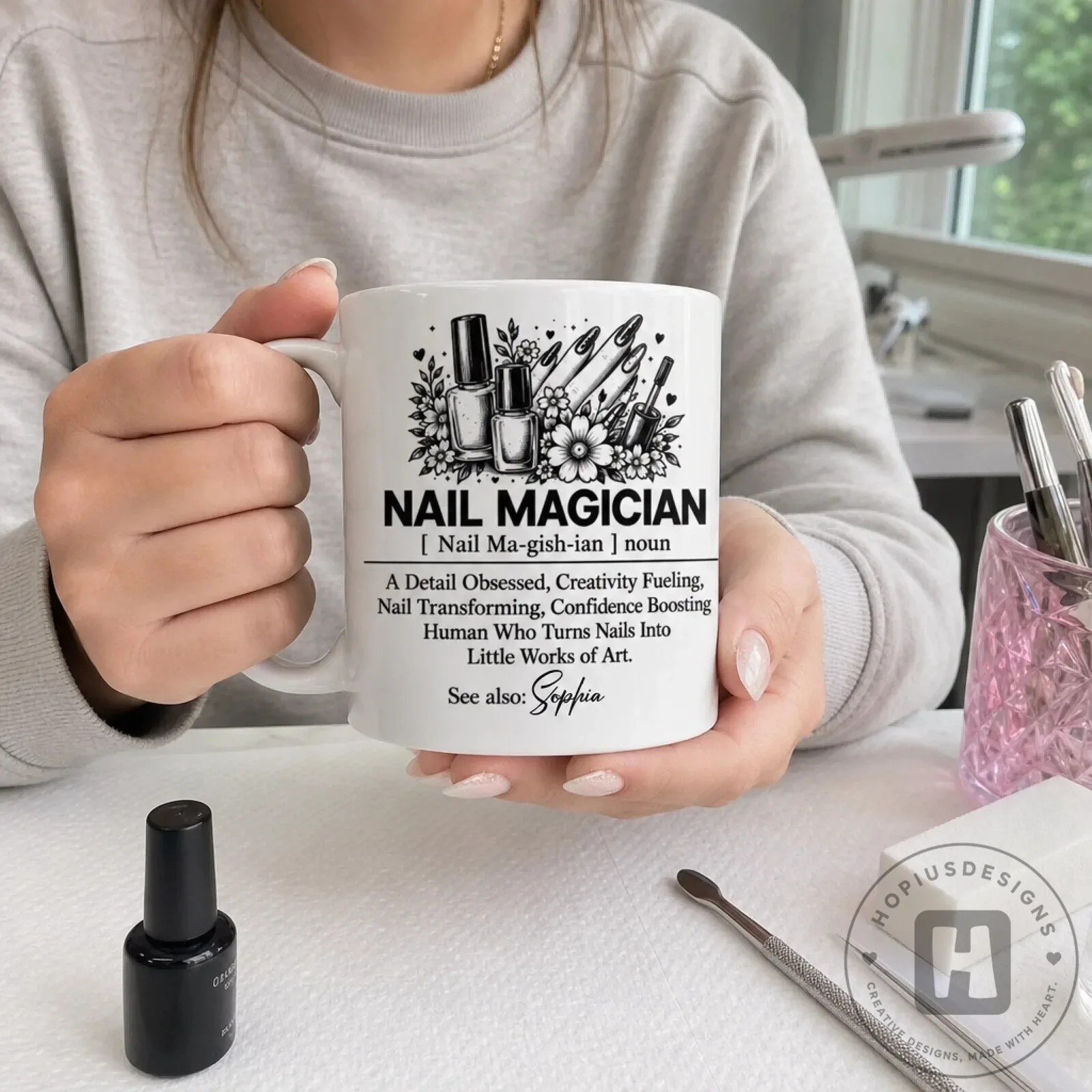 Nail Magician Definition Personalized Coffee Mug for Nail Techs and Artists 8 Nail Magician Definition Personalized Coffee Mug for Nail Techs and Artists