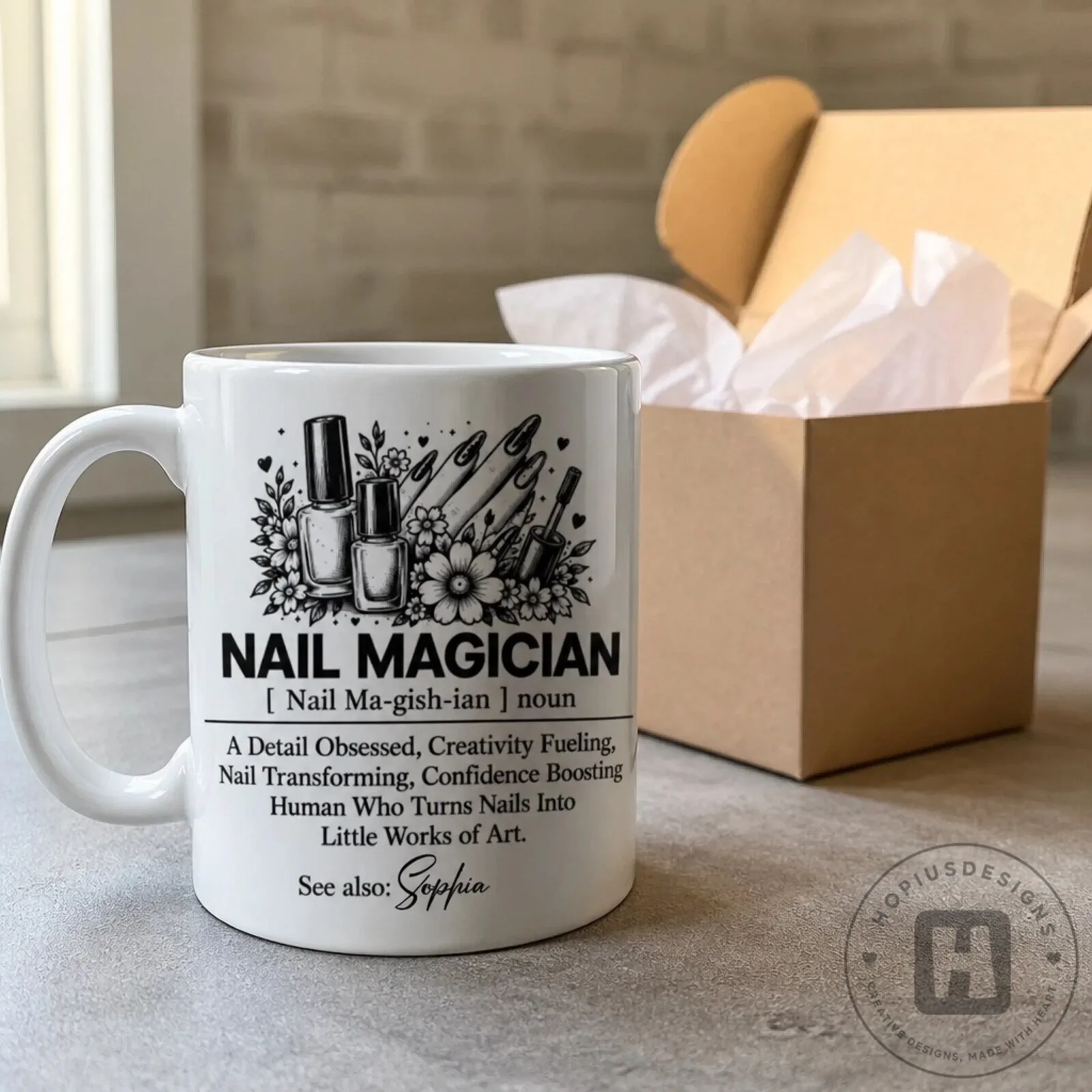 Nail Magician Definition Personalized Coffee Mug for Nail Techs and Artists 10 Nail Magician Definition Personalized Coffee Mug for Nail Techs and Artists